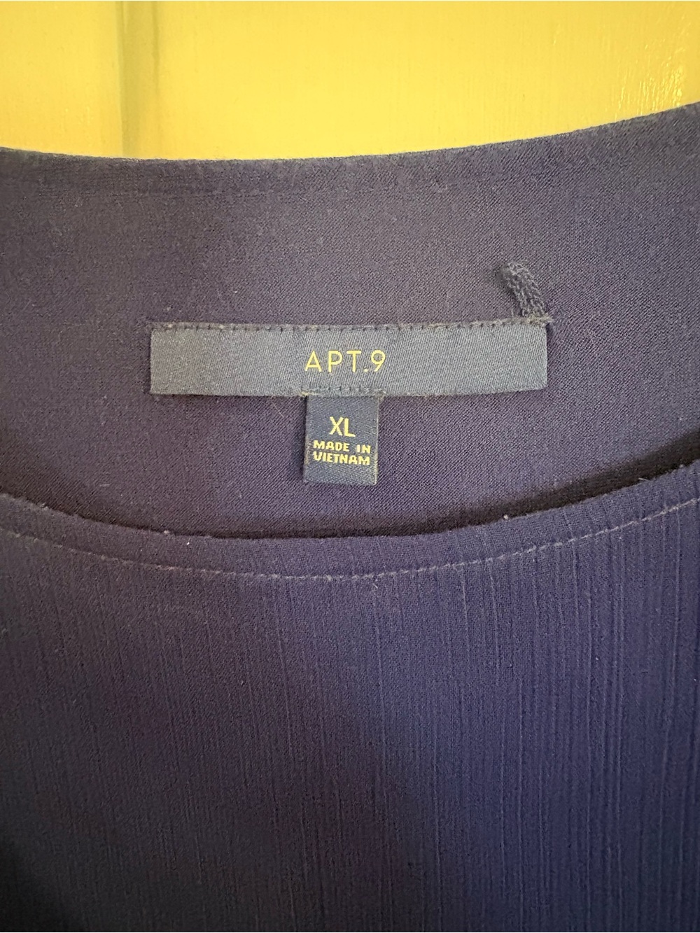 Apt. 9 Blue Chiffon Flutter Sleeve Blouse - Picture 4 of 4